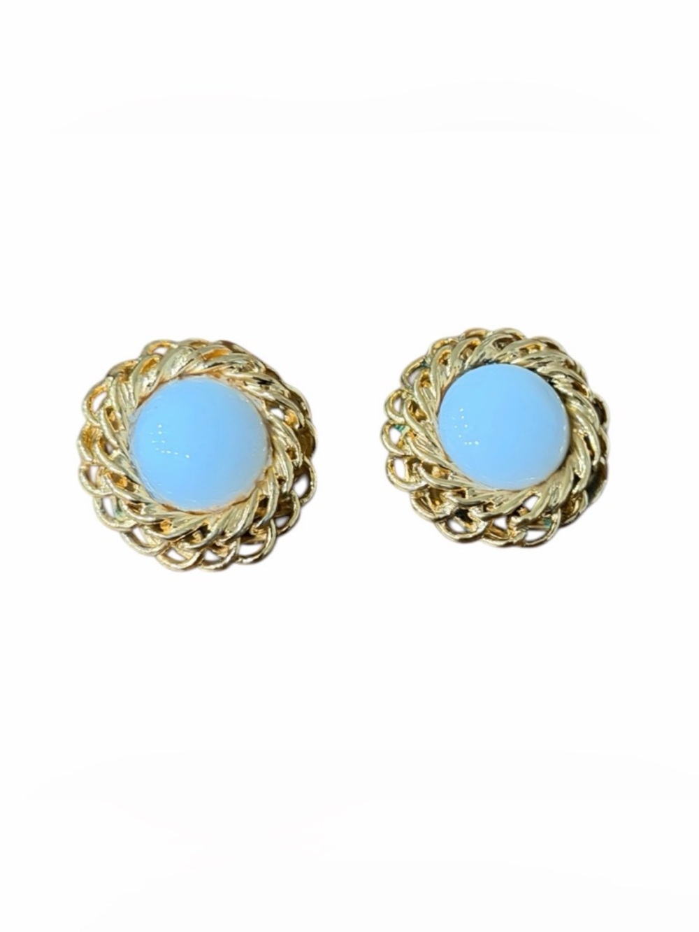 CHANEL Authentic  Gold Plated    Clip Ons Earrings-Preowned As Is Read - Picture 3 of 14